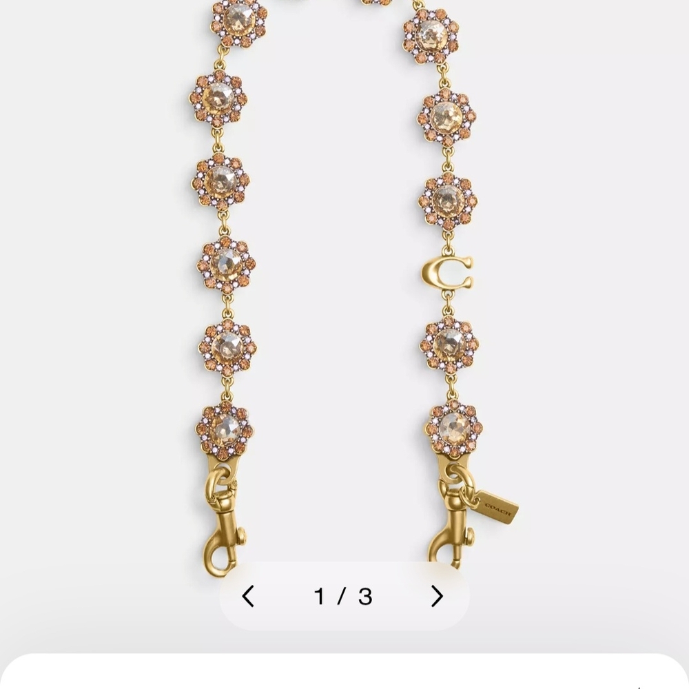 Gold Floral Jewelry Chain